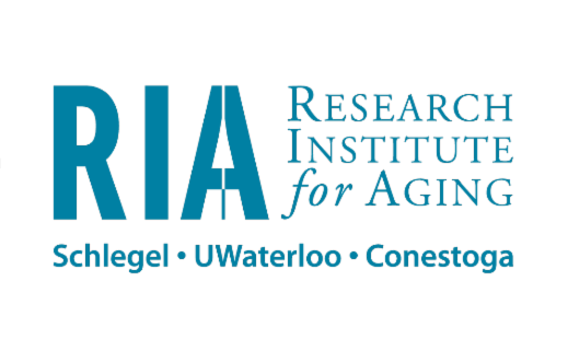 RIA logo with text "Research Institute for Aging: Schlegel, UWaterloo, Conestoga"