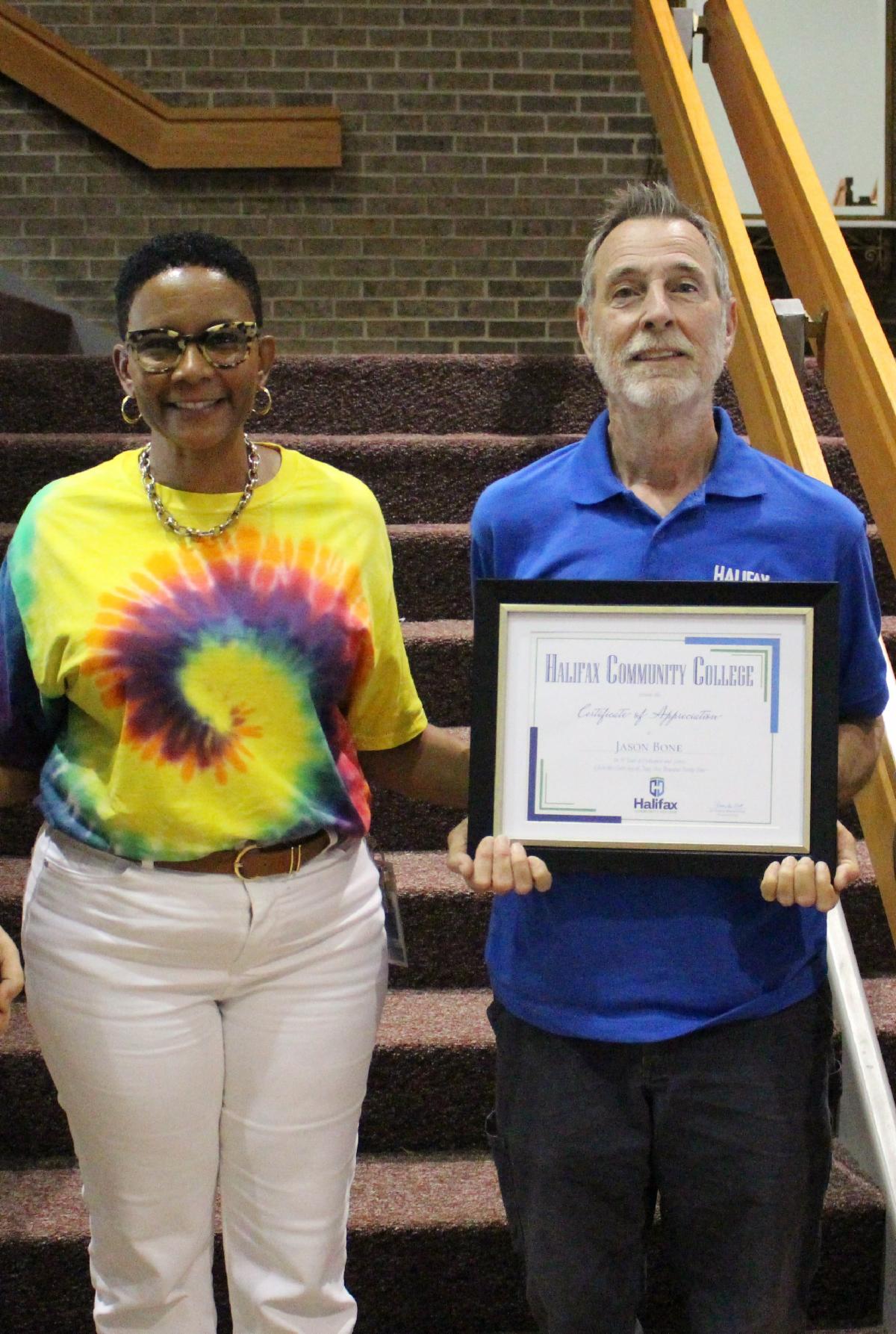 Jason Bone Recognized for 35 Years of Service a the 2024 HCC Distinguished Service Awards Ceremony on 5-6-2024.JPG