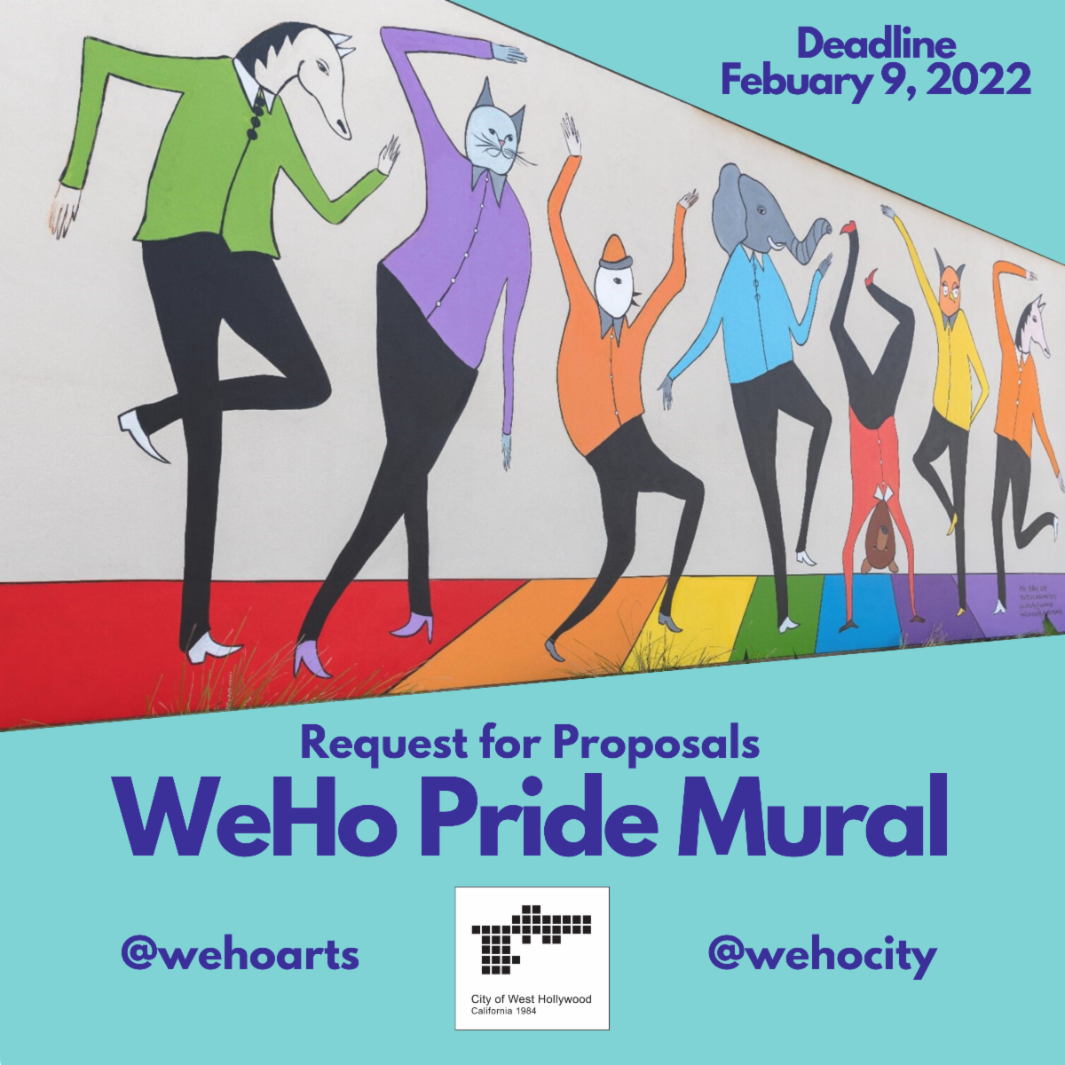 December WH Arts News Pride Mural Open Call, Meet the 2021 WeHo Artist