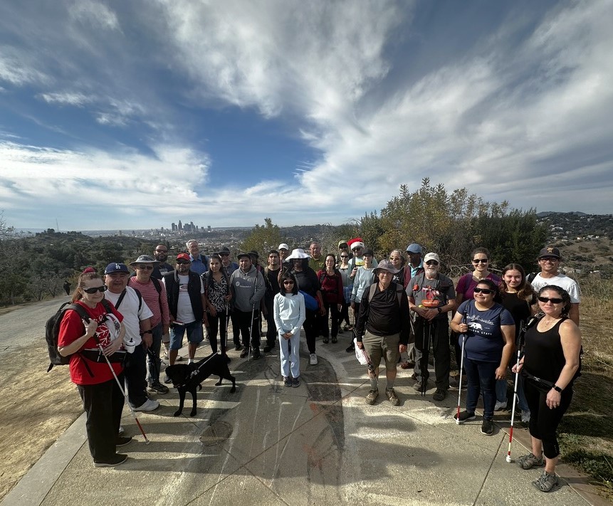 HFS hikers posing for photo
