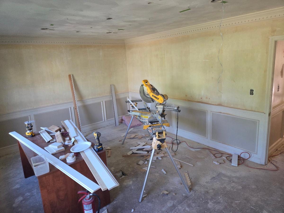 Front office room under renovation