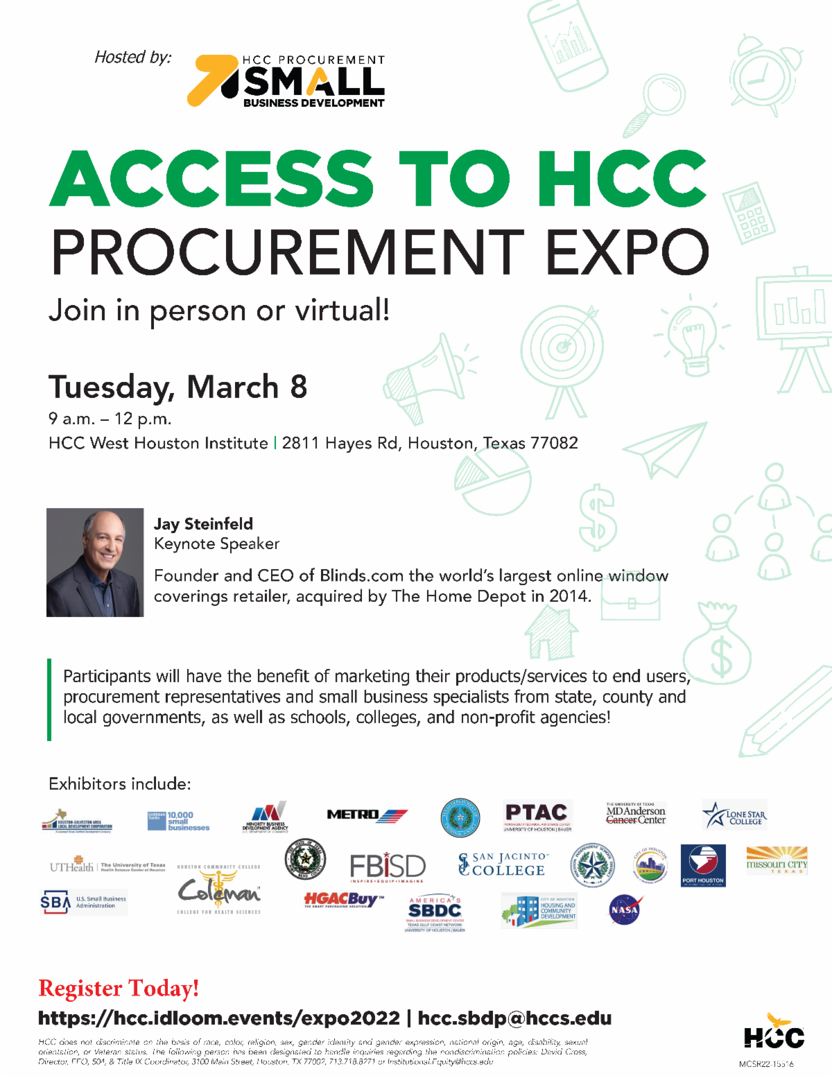 Access to HCC Procurement Expo - 2022 flier.png