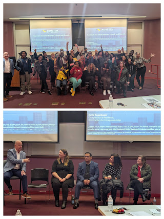 photo collage of 01 21 26 prerequisite financial workshop for HCC BPC including funders panel