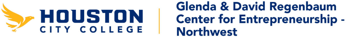 Houston City College logo with Glenda and David Center for Entrepreneurship Northwest logo