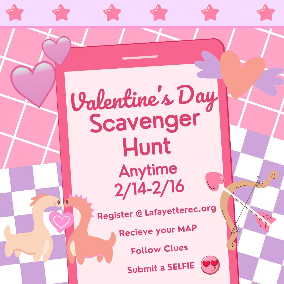 Valentine's Day Scavenger Hunt City of Lafayette