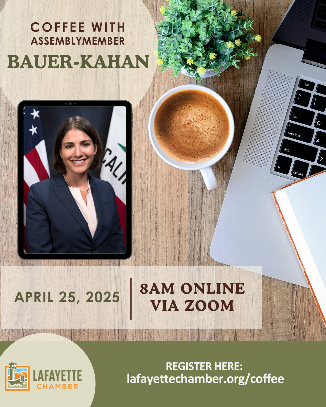 "Coffee" with Assemblymember Bauer-Kahan