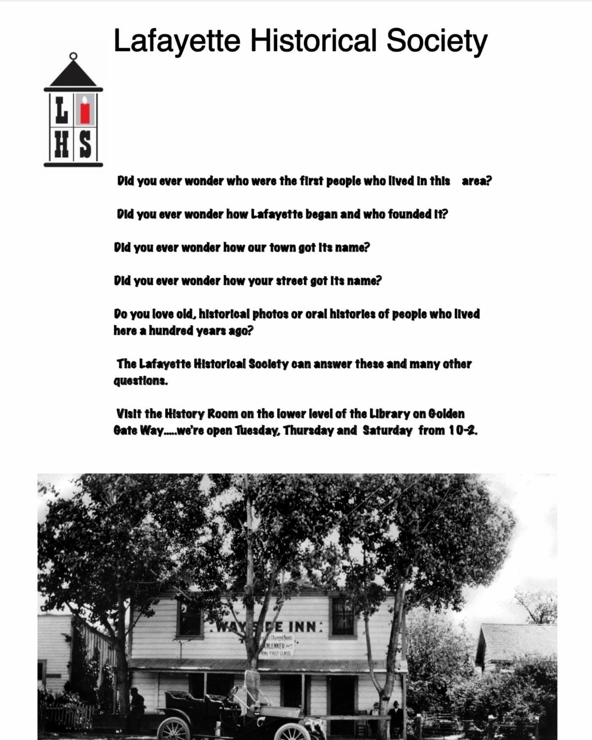 Lafayette Historical Society
