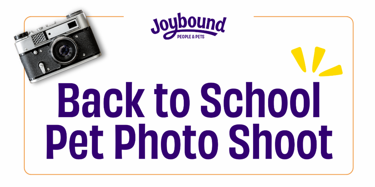 Joybound People & Pets - Back to School Pet Photo Shoot