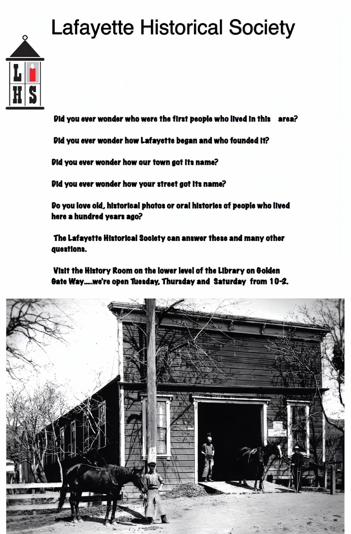Lafayette Historical Society