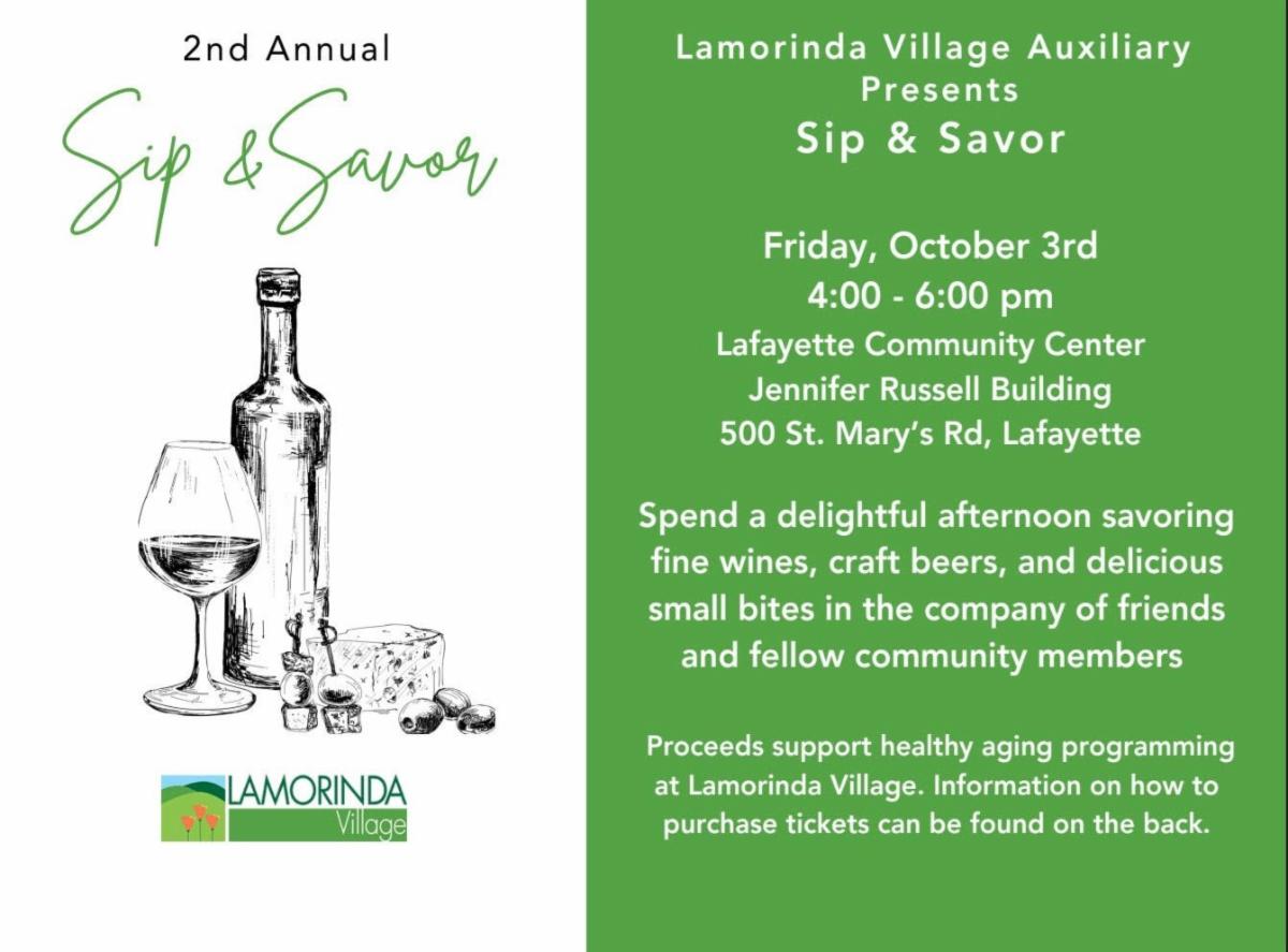 Lamorinda Village - Sip & Savor