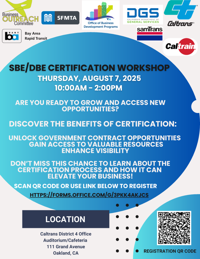 Caltrans District 4 - Small Business Certification Workshop