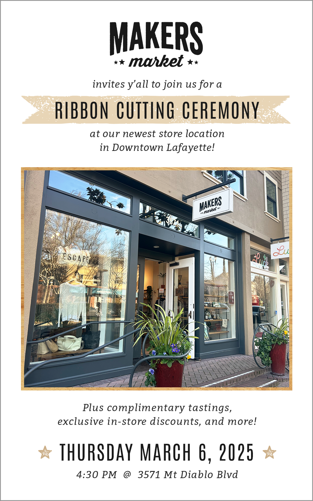 Makers Market Ribbon Cutting Ceremony