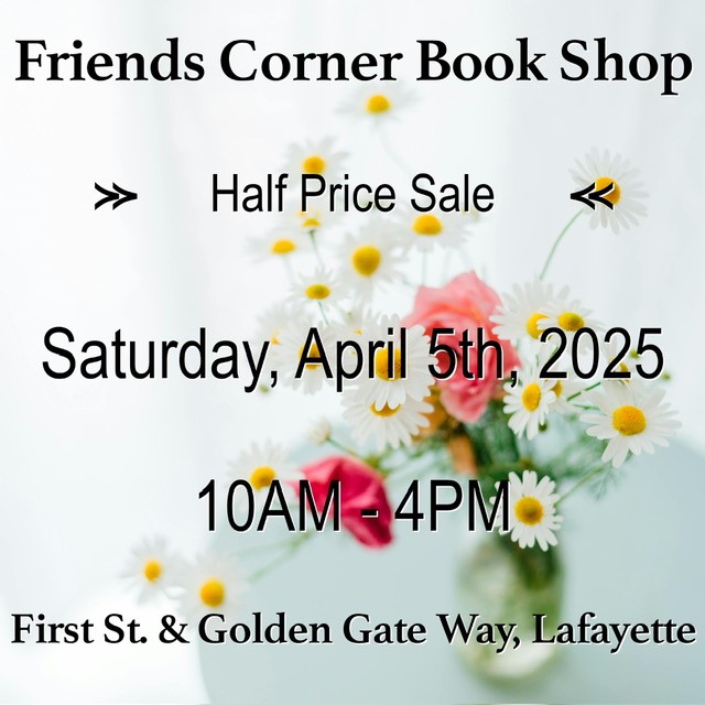 Friends Corner Book Shop Half Price Sale
