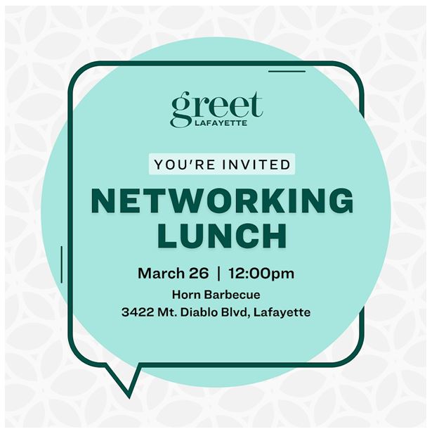 Greet Lafayette Networking Lunch, March 26th