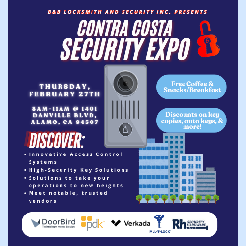 B&B Locksmith and Security Inc. - Contra Costa Security Expo