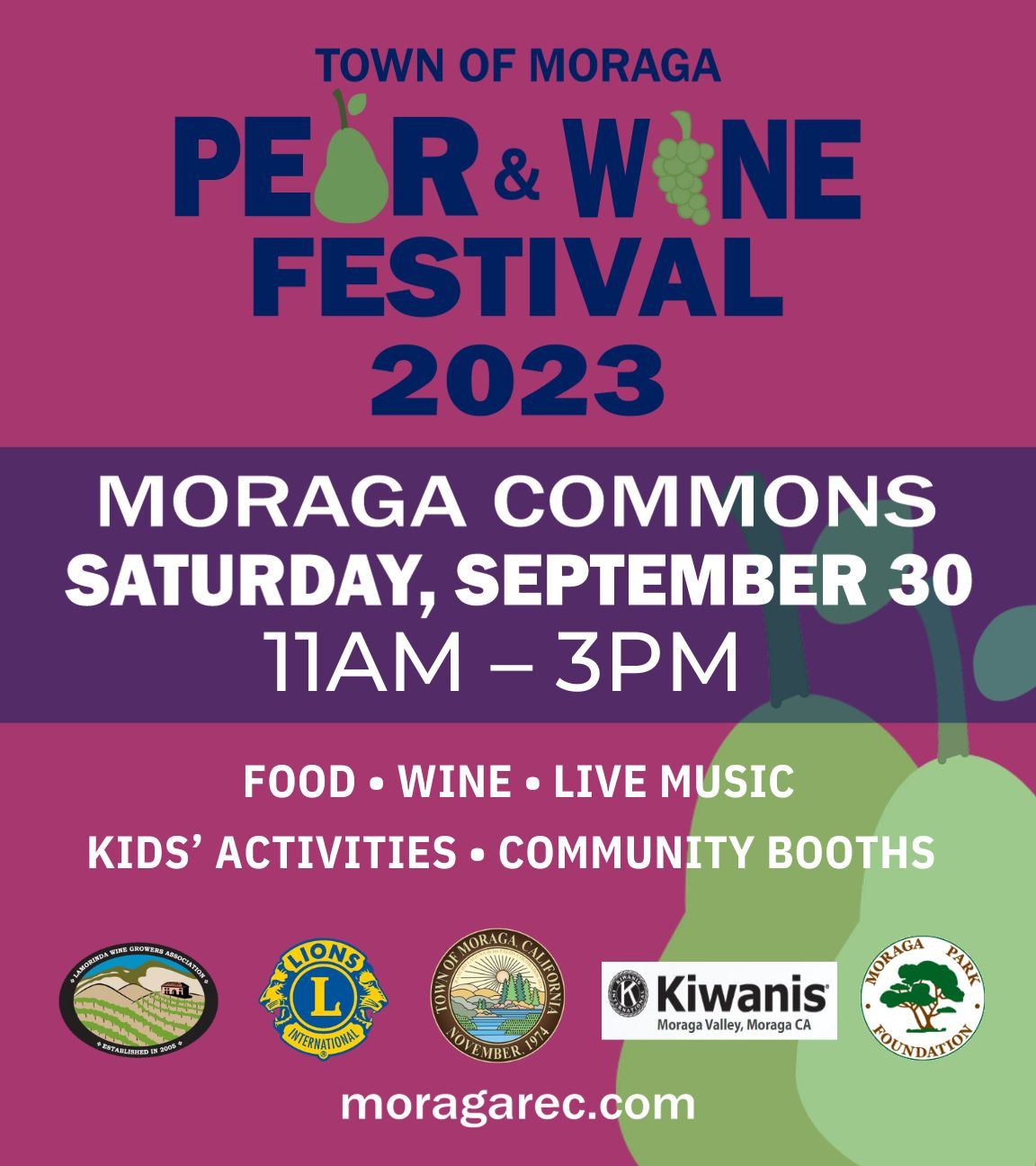 Moraga Pear & Wine Festival