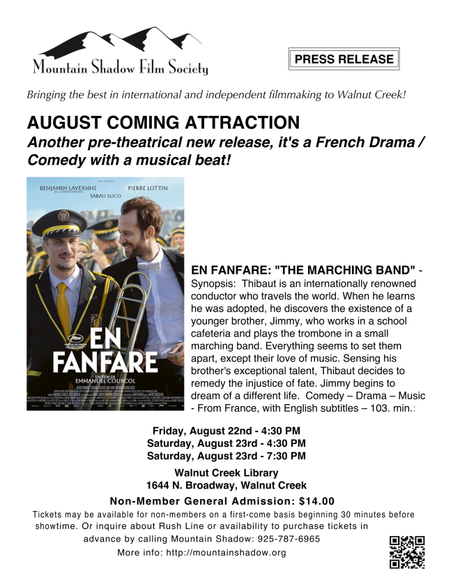 Mountain Shadow Film Society Presents En Fanfare
