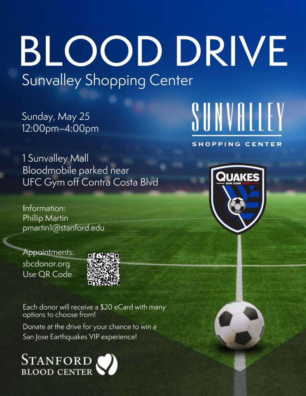 Stanford Blood Center - Blood Drive in Sunvalley