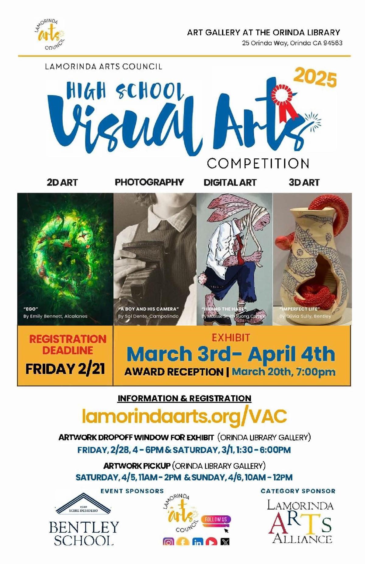 Lamorinda Arts Council - High School Visual Arts Competition