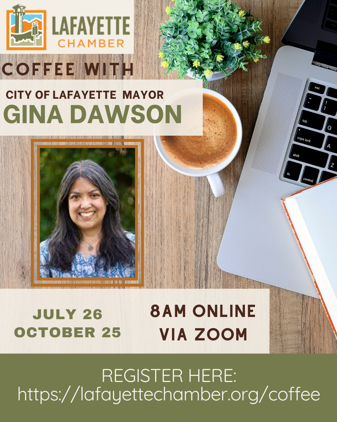 "Coffee" with the City of Lafayette Mayor Gina Dawson