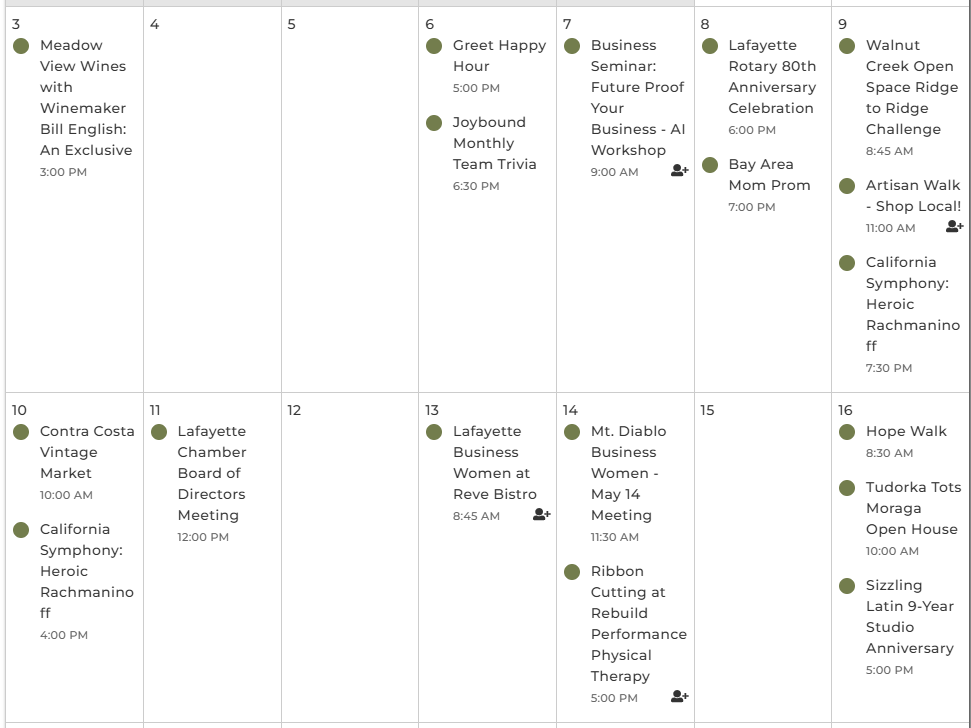 May Calendar