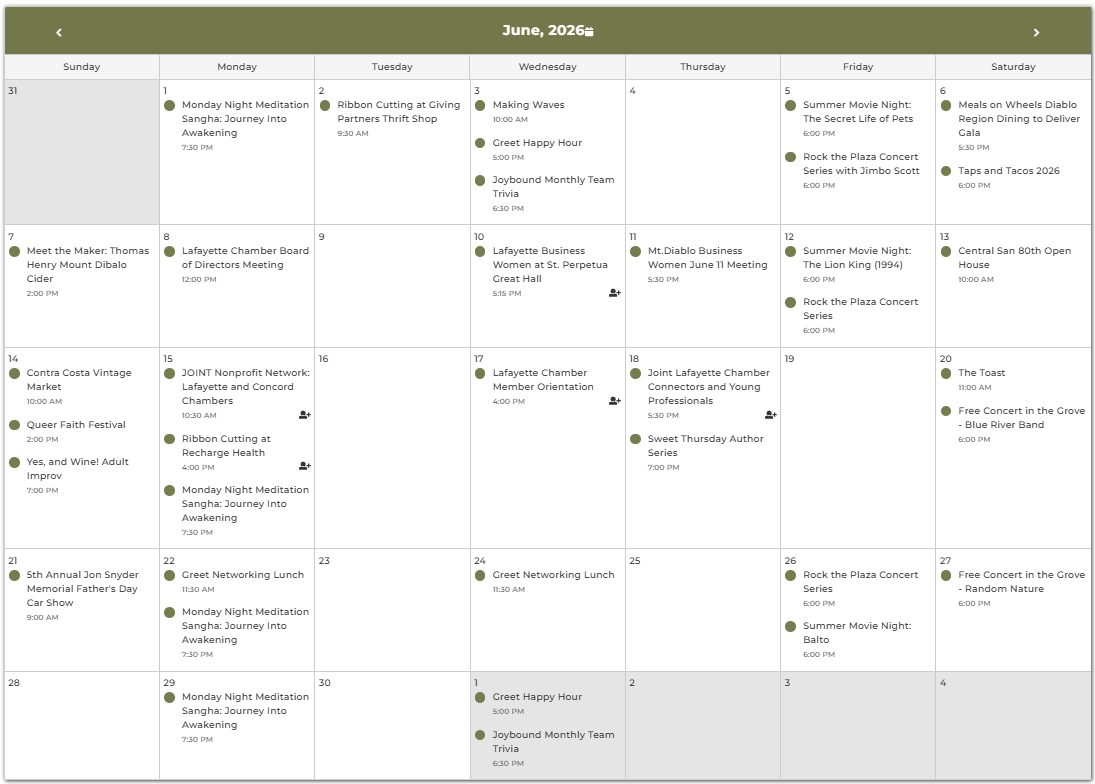 June Calendar