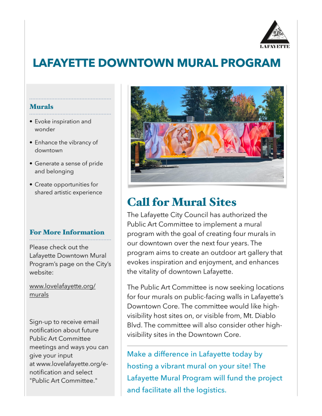 Call for Murals!