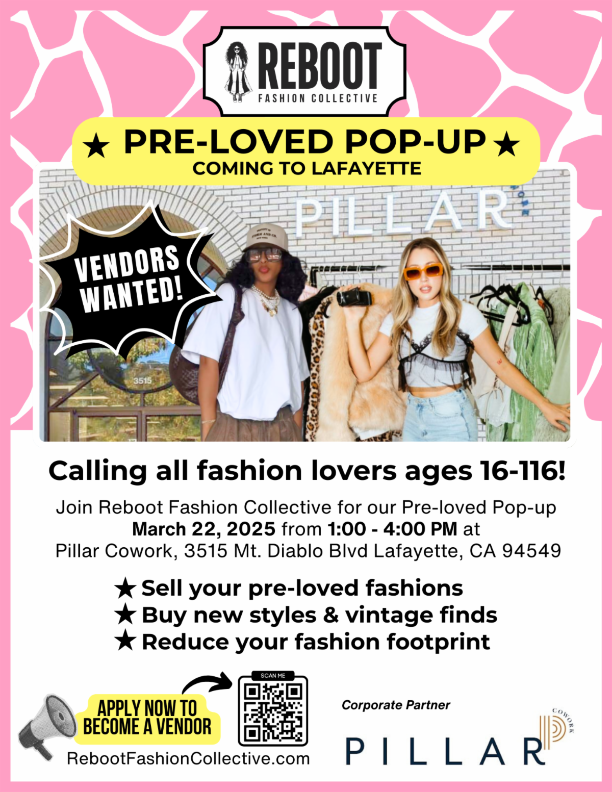 Pre-Loved Pop-up at Pillar Cowork