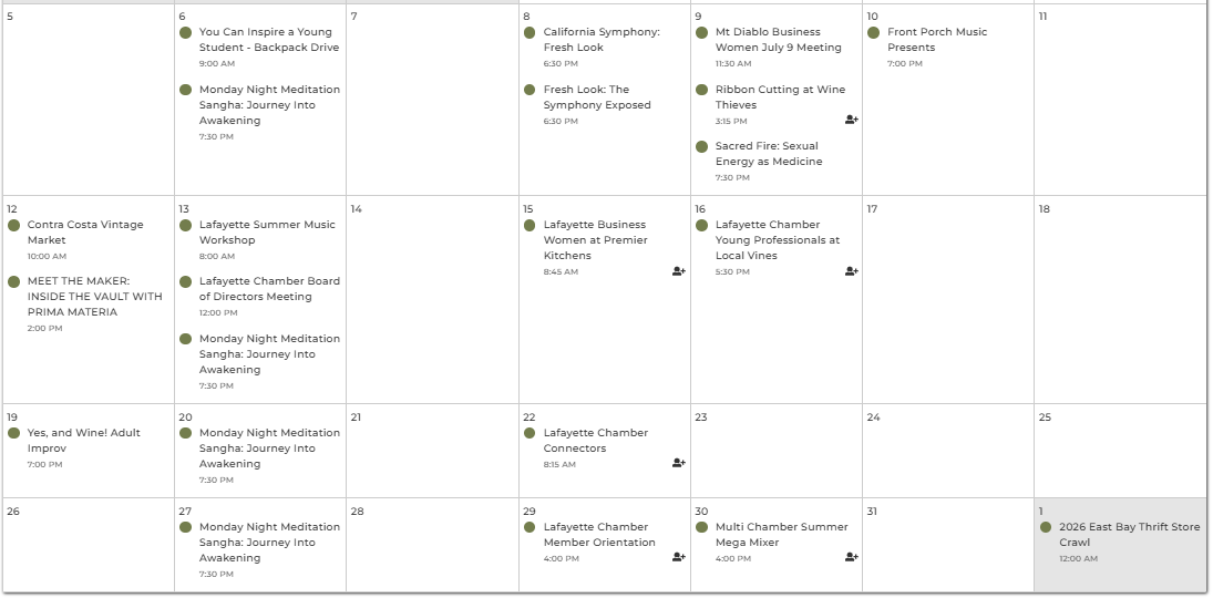 July Calendar