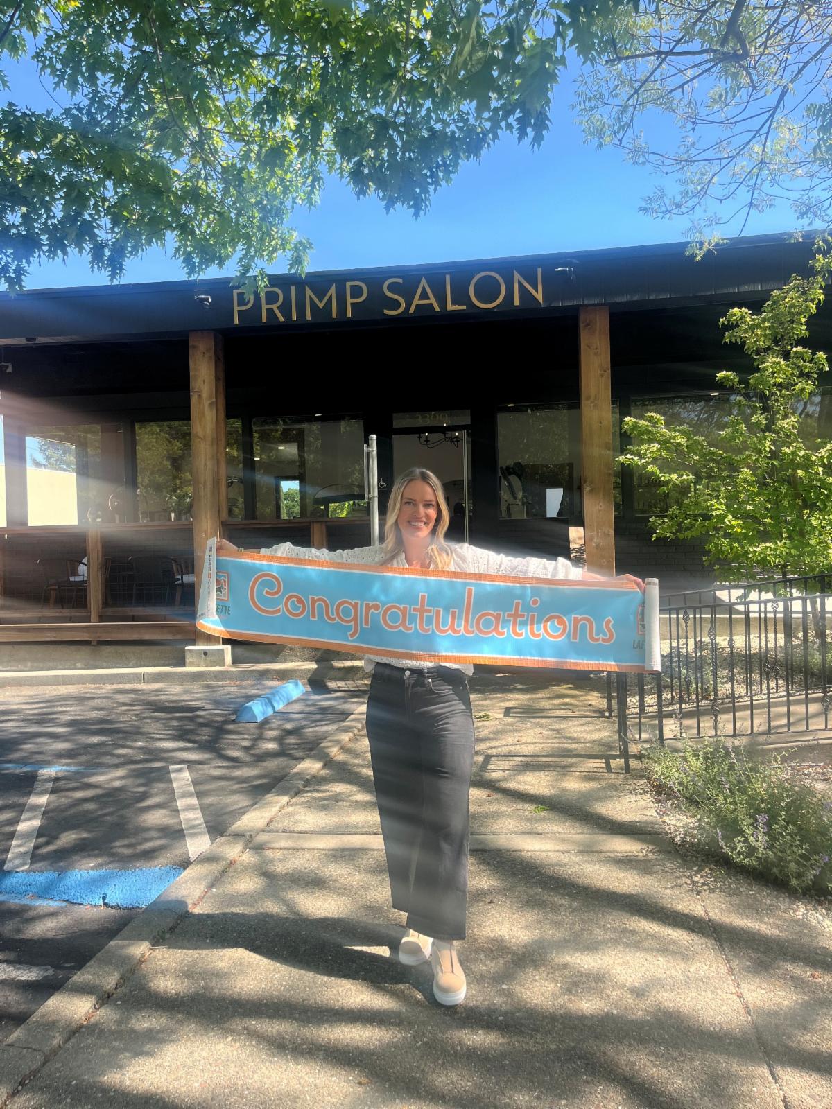 Primp Salon Celebrates 5 Years with the Lafayette Chamber!