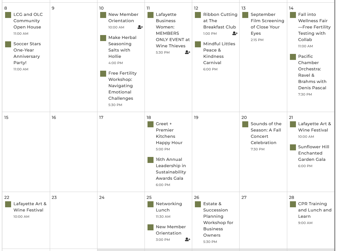 Community Calendar