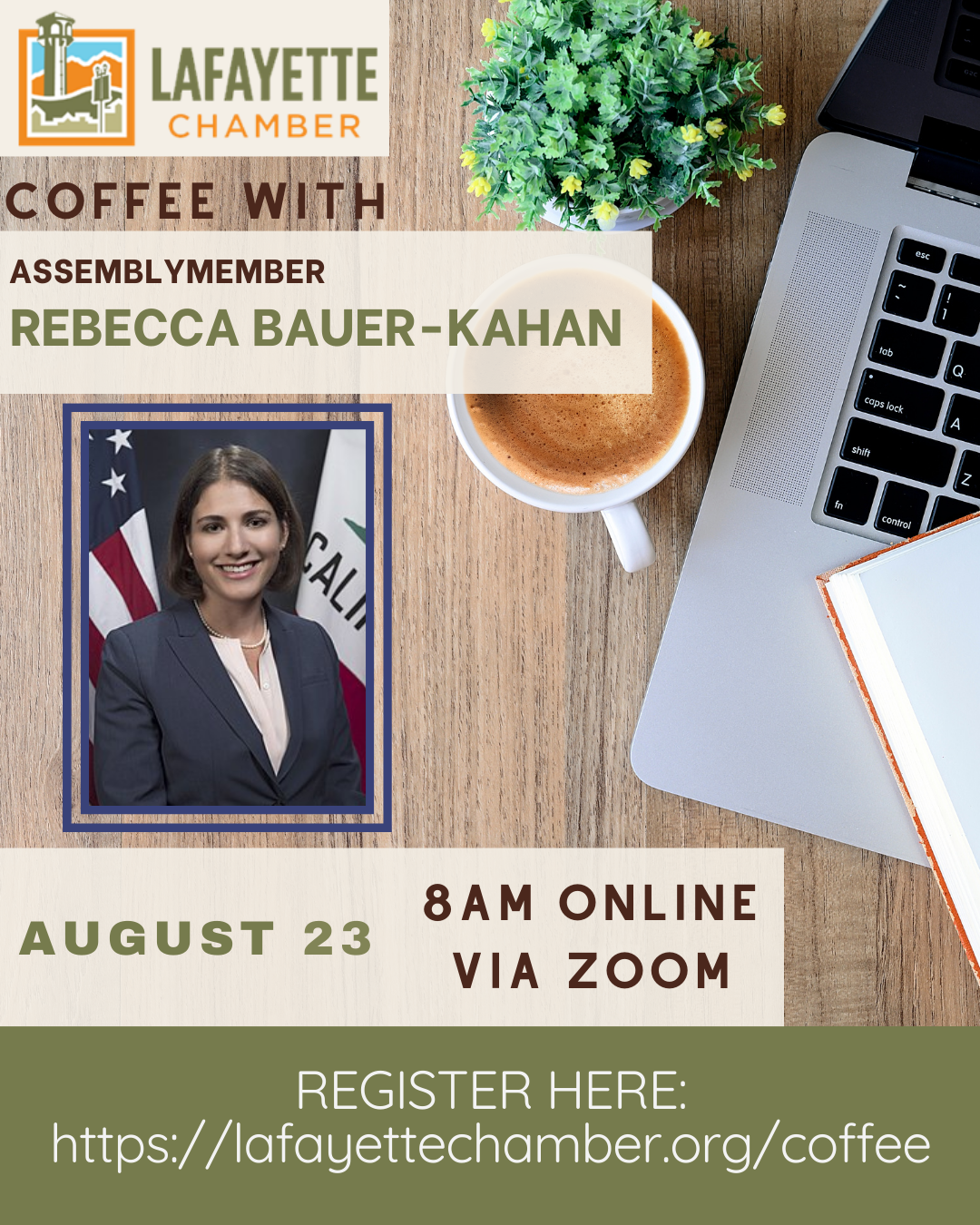 "Coffee" with Assembly Member Bauer-Kahan