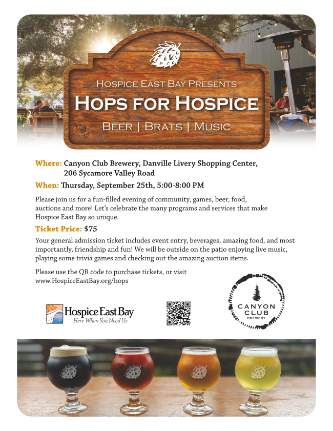Hospice East Bay - Hops for Hospice