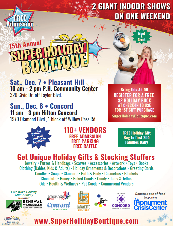 Presented by Chamber member Bay Area Festivals