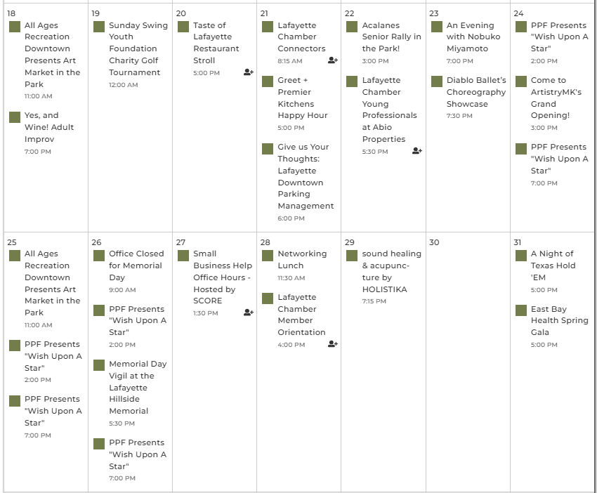 May 18-31 Chamber Member Calendar updated 5.19.25