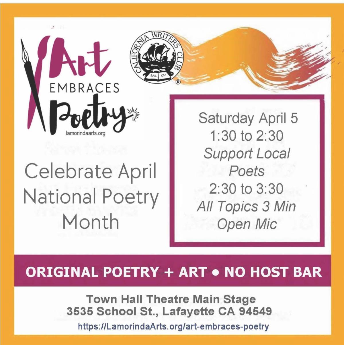 Lamorinda Arts Council - Art Embraces Poetry