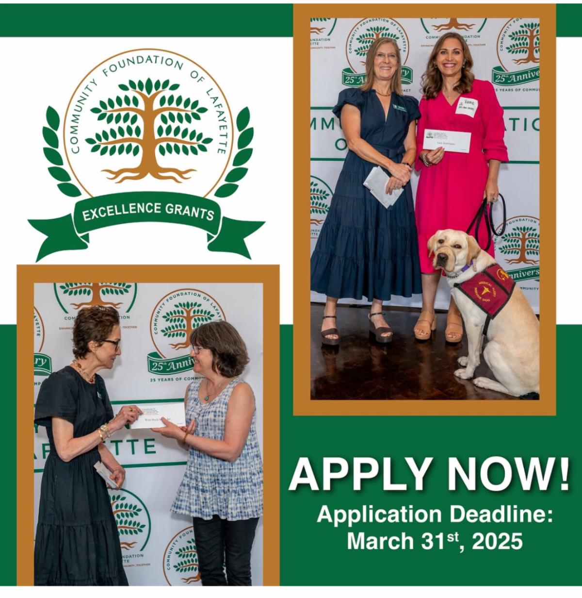 Community Foundation of Lafayette Deadline is March 31st!
