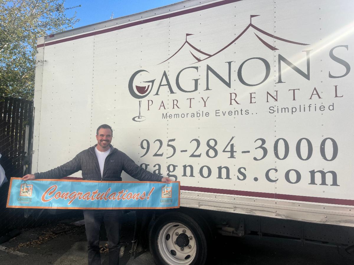Gagnon's Party Rental Celebrates 10 Years with the Lafayette Chamber! 