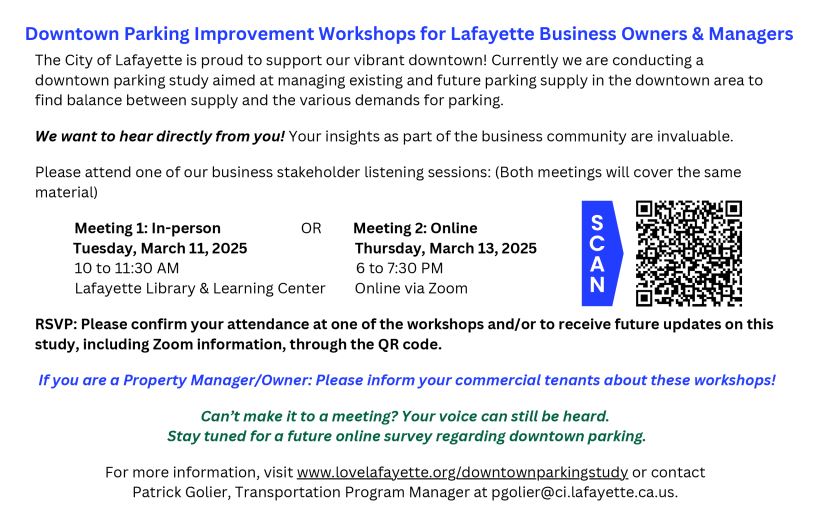 Love Lafayette Downtown Parking Study