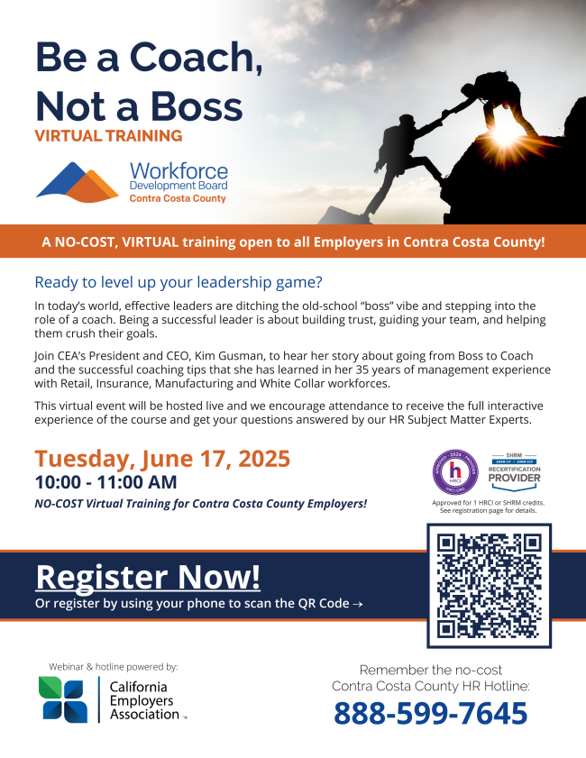 "Be A Coach, Not A Boss" Virtual Training