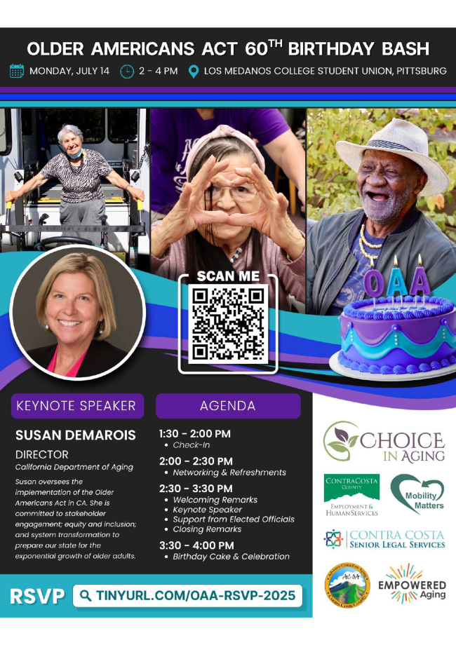 Contra Costa Senior Legal Services - Older Americans Act Anniversary Celebration