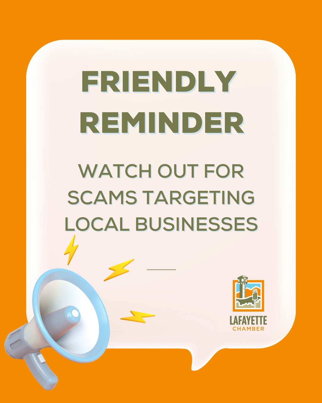 Watch out for scams!