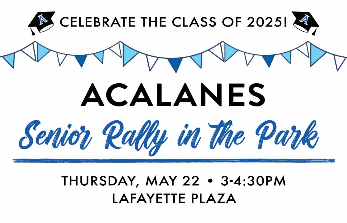 Acalanes Senior Rally in the Park 2025