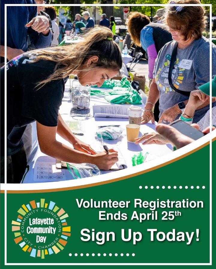 Lafayette Community Day Volunteer Registration