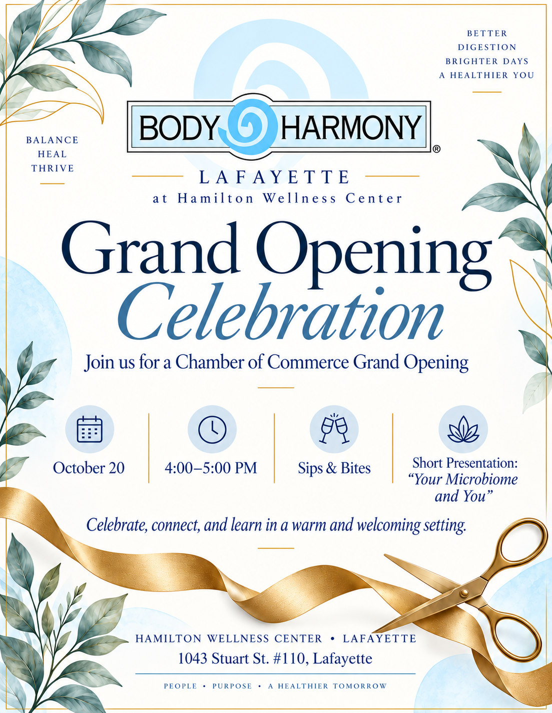Body Harmony Ribbon Cutting