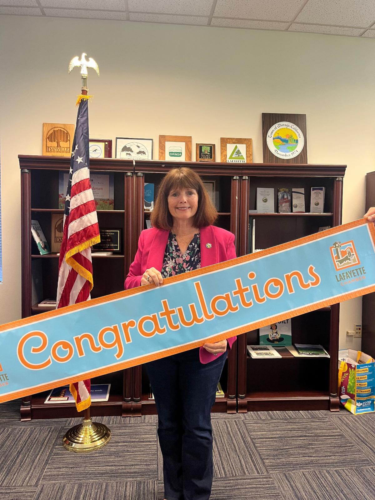 Supervisor Candice Anderson Celebrates 10 Years with the Lafayette Chamber!