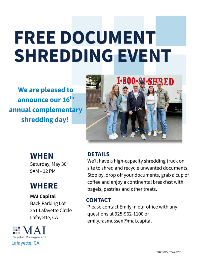 MAI Capital Shredding Event