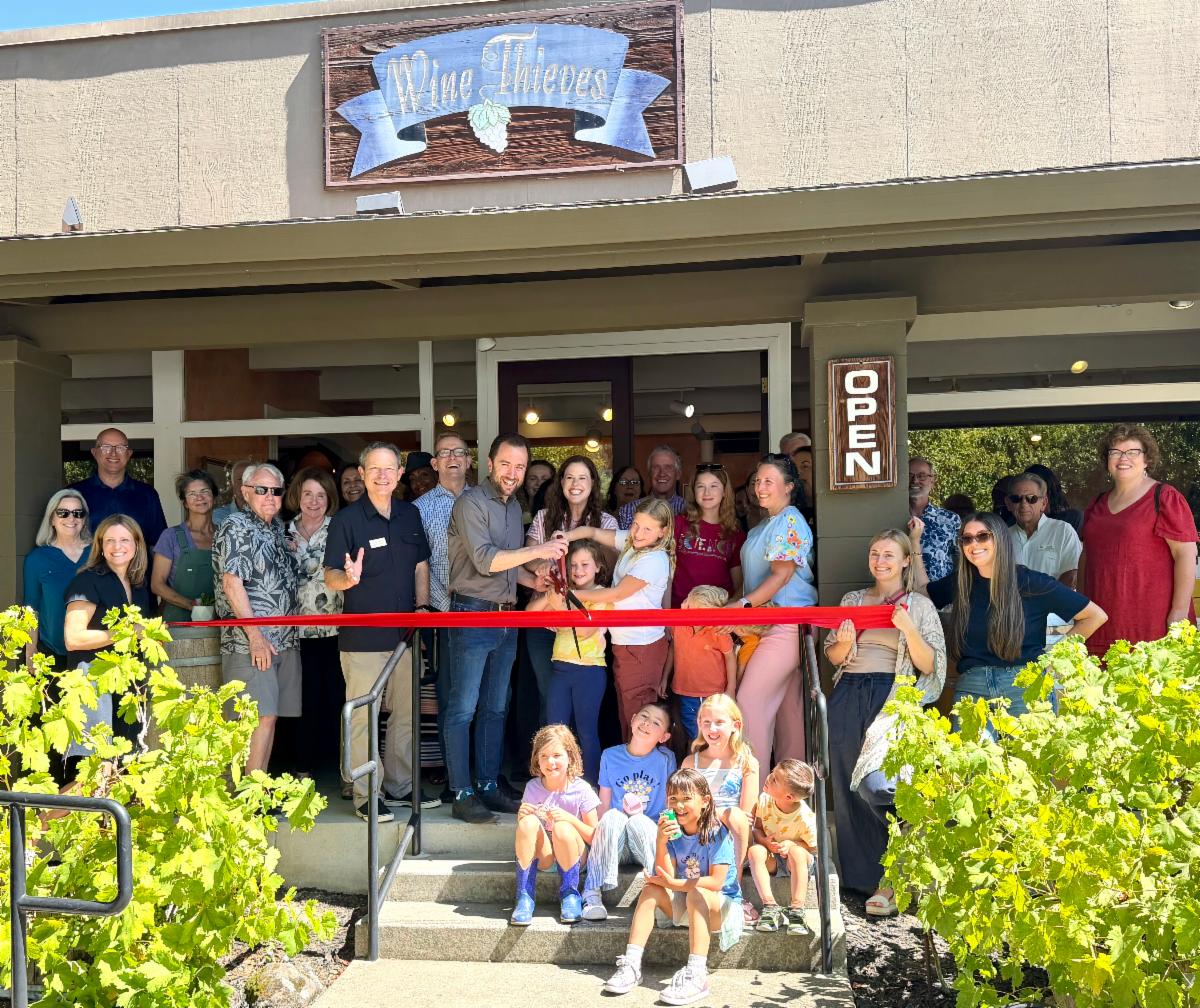 Ribbon Cutting at Wine Thieves