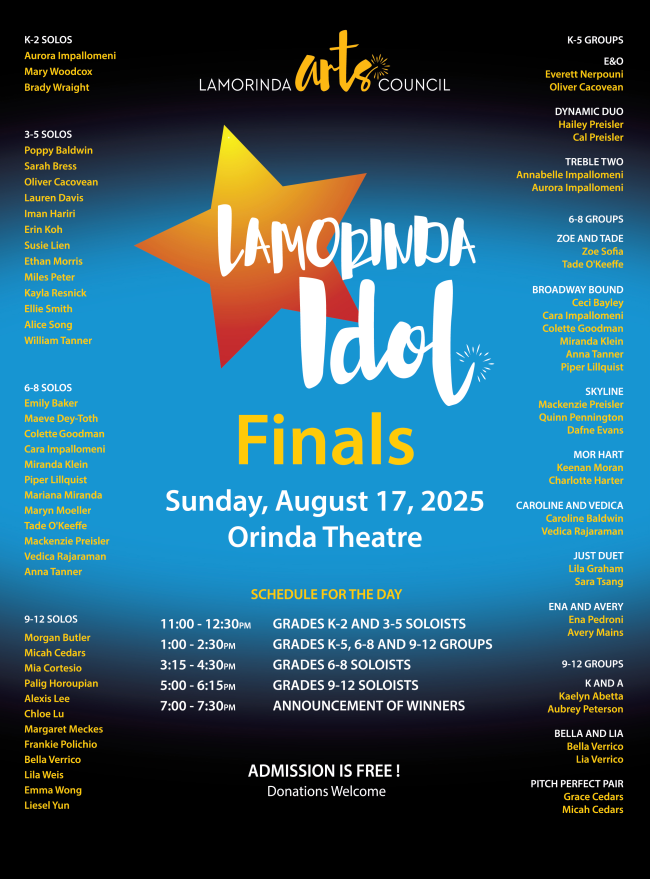 Lamorinda Idol Finals 2025