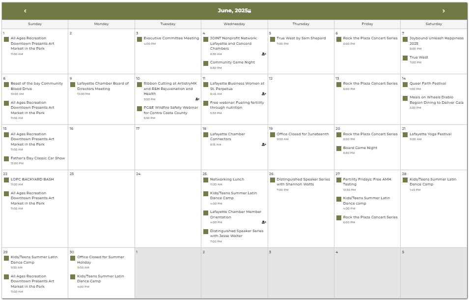 June Chamber Member Events